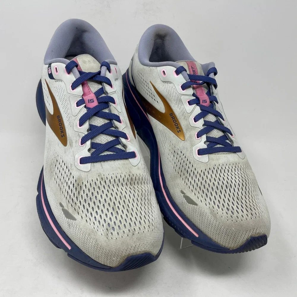Brooks Ghost 15 Run Shoes Mens Sz 13 Gray Gold 6,4,8:I.5.4 0